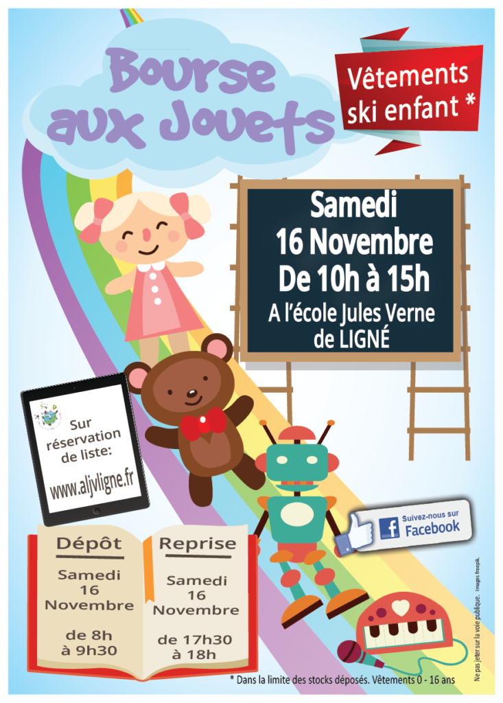 Affiche Bourse aux jouets 16 novembre 2019
